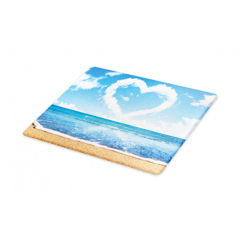 Clouds Heart Shape Cutting Board