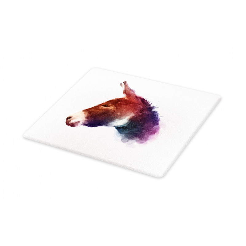 Watercolor Portrait Cutting Board