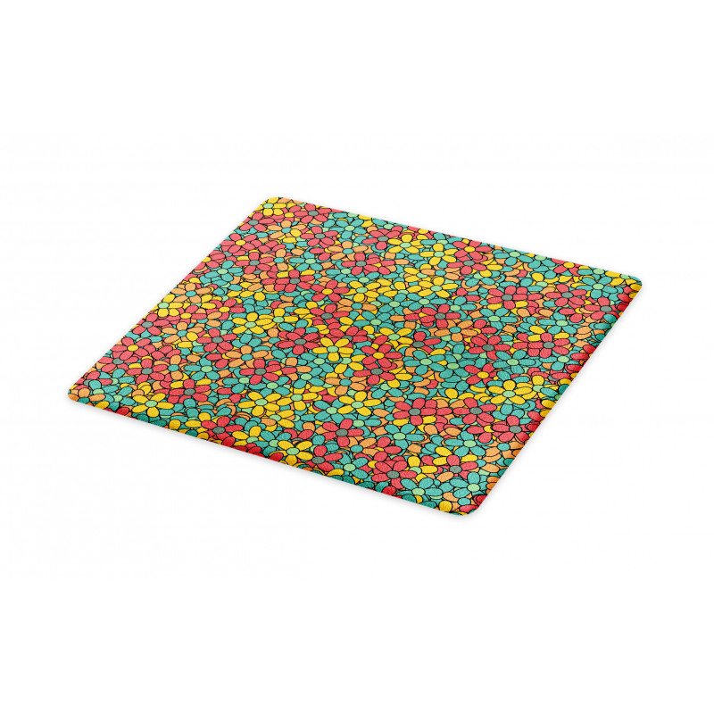 Retro Colored Doodle Cutting Board