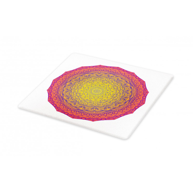 Vivid Abstract Medallion Cutting Board