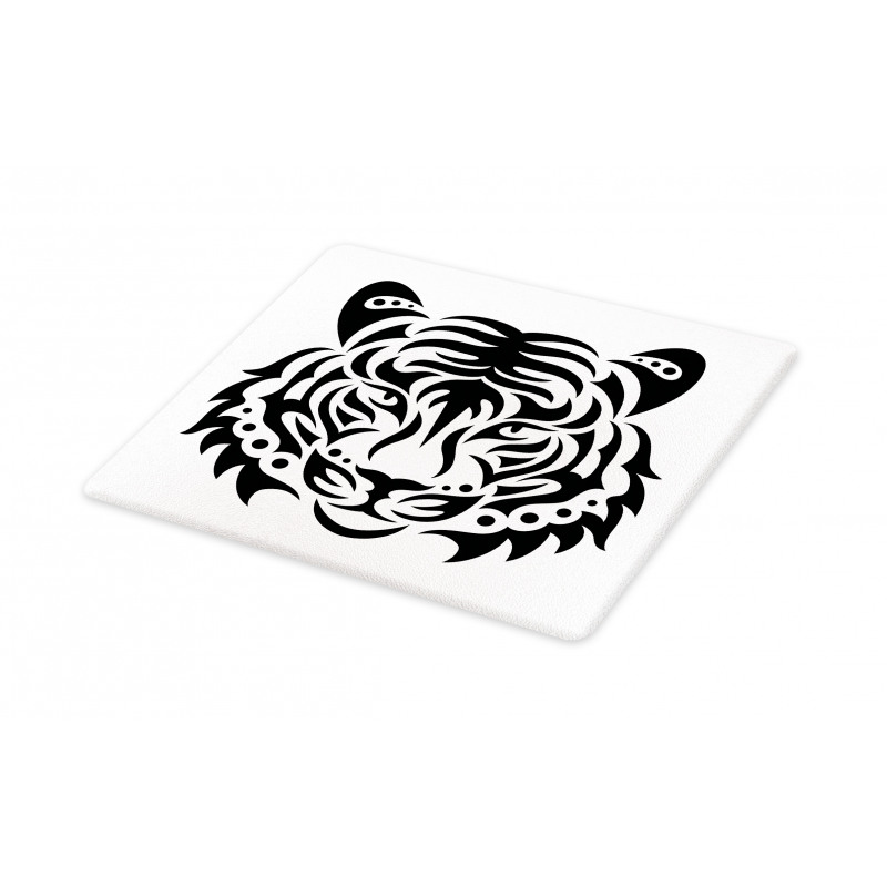 Wild Tiger Head Cutting Board