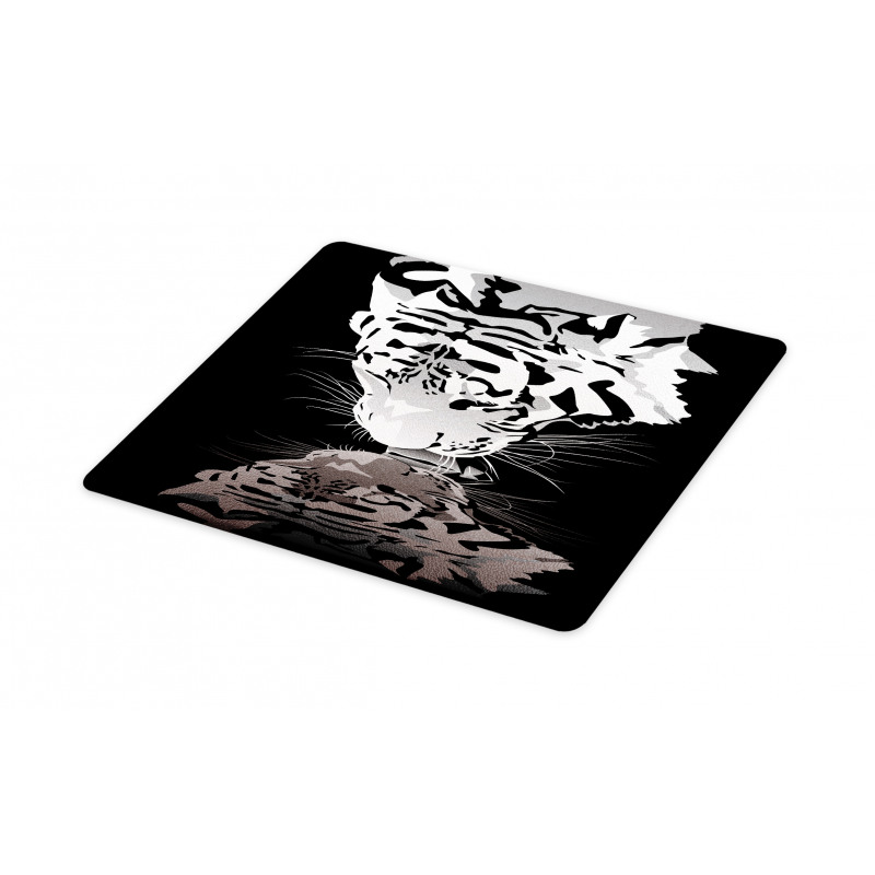 Tiger Drinking Water Cutting Board