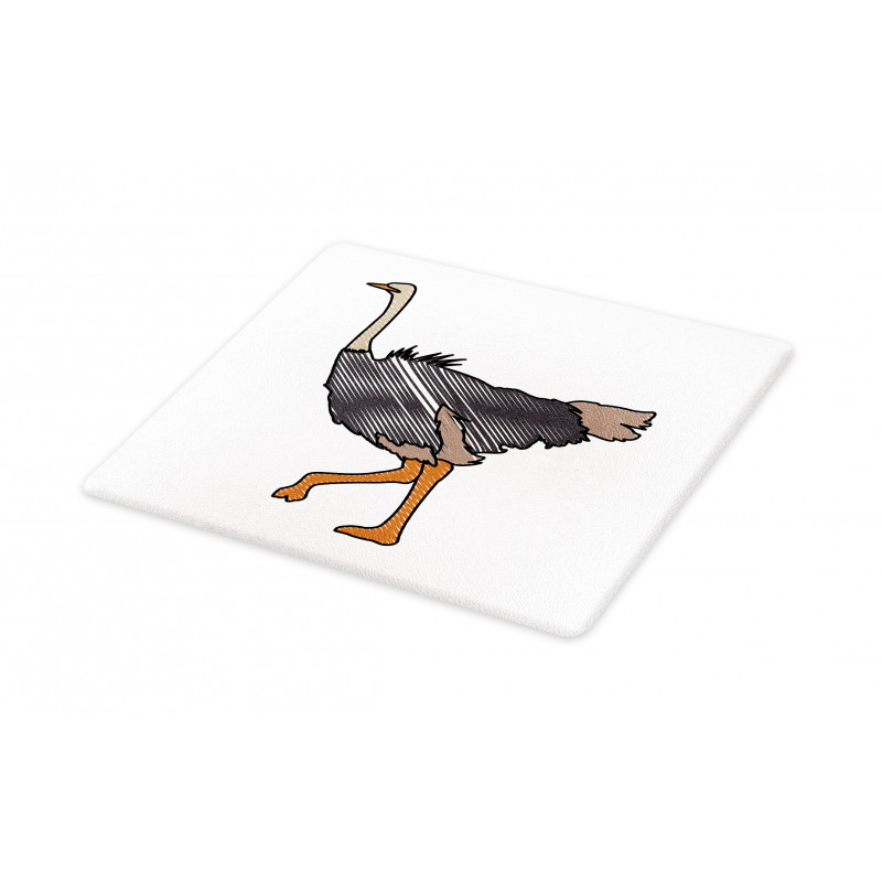 Striped Doodle Style Bird Cutting Board