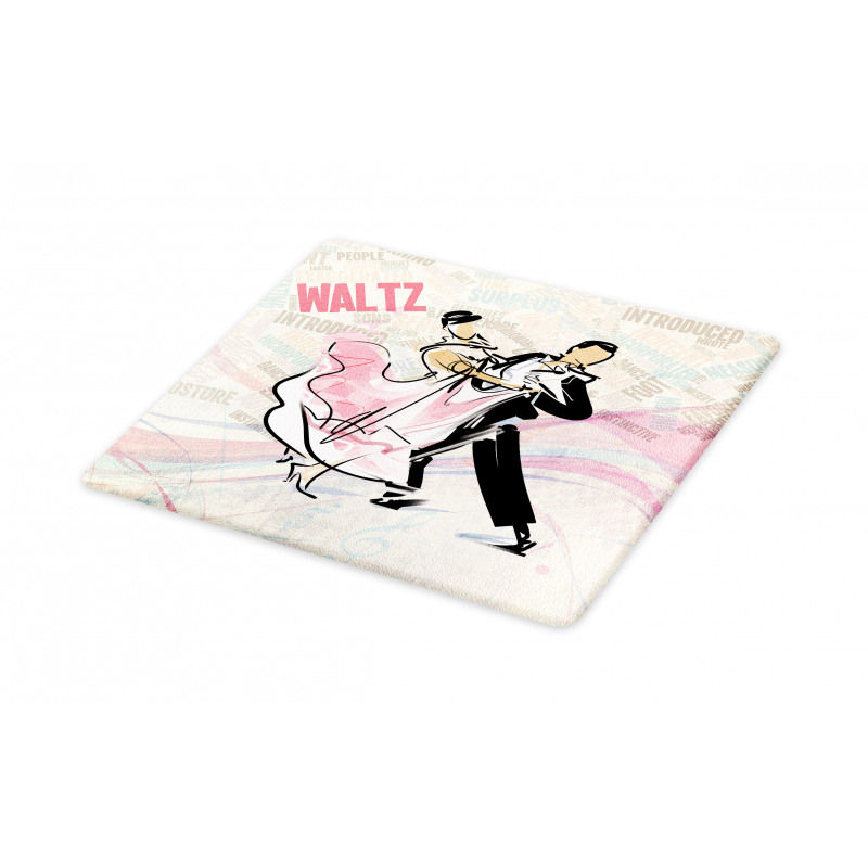 Romantic Dancing Couple Words Cutting Board