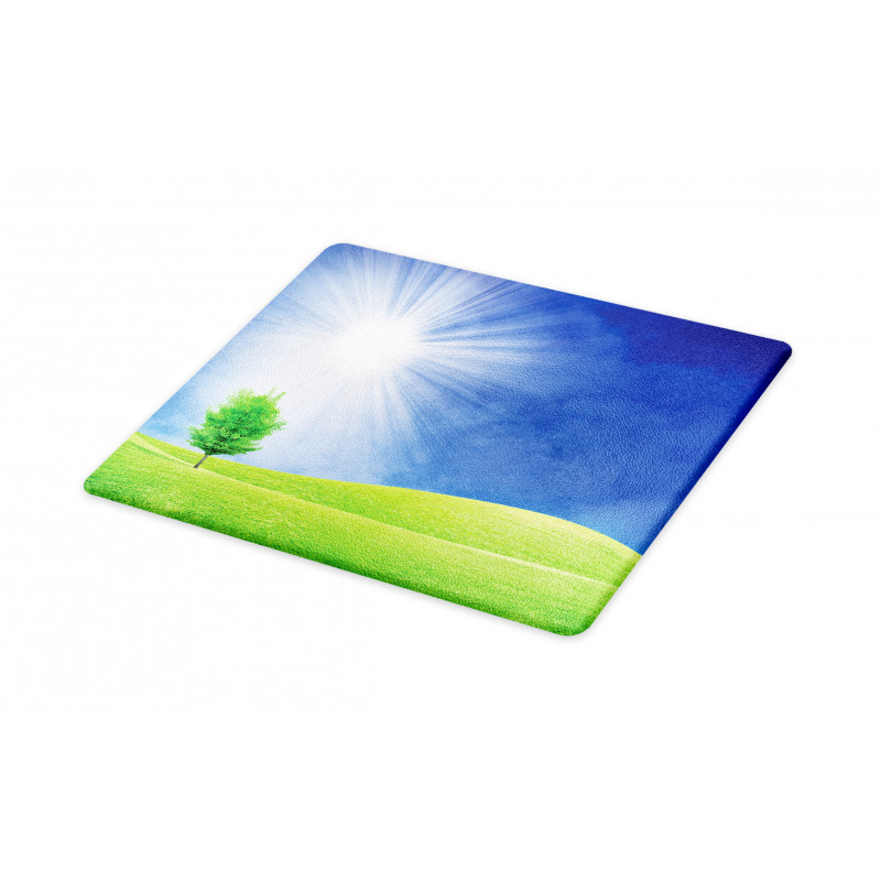 Sun Rays with Lonely Tree Cutting Board