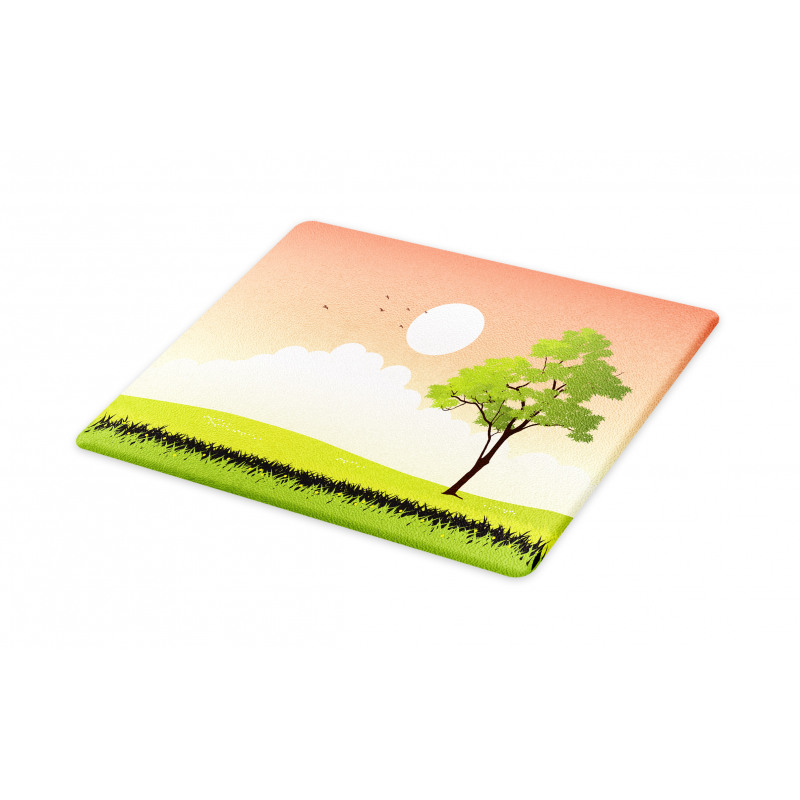 Summer Season Country Scene Cutting Board