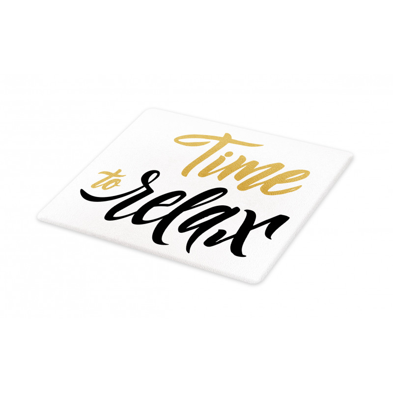 Coffee Time Conceptual Text Cutting Board