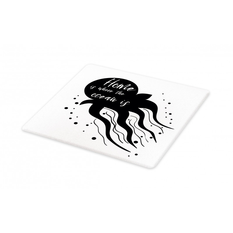 Jellyfish Silhouette Cutting Board