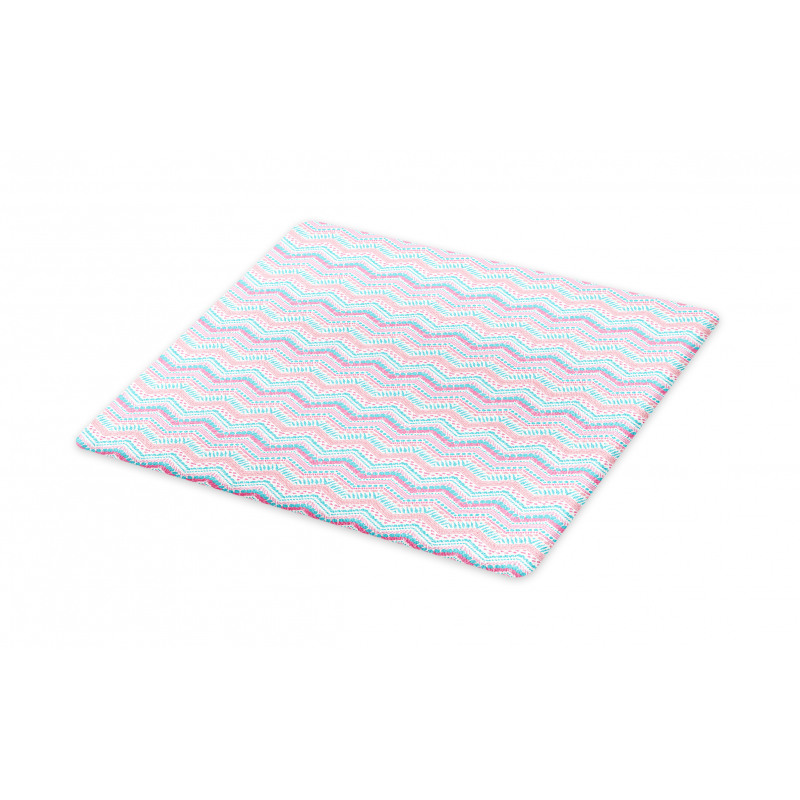 Brush Stroked Zigzags Cutting Board