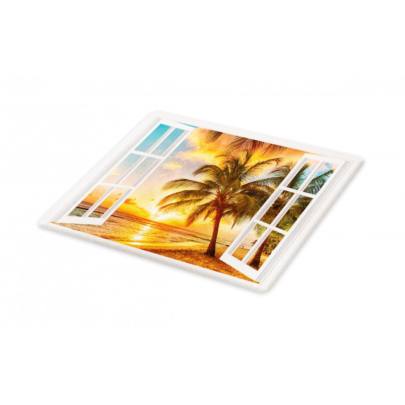 Sea Ocean Palms Scenery Cutting Board