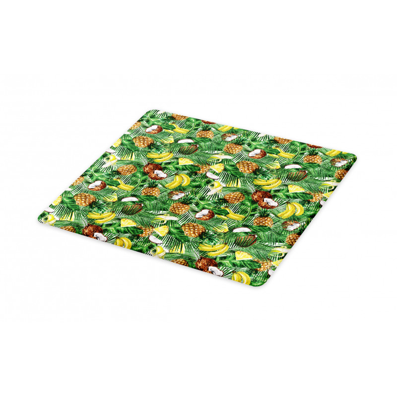 Pineapples Banana Coconut Cutting Board