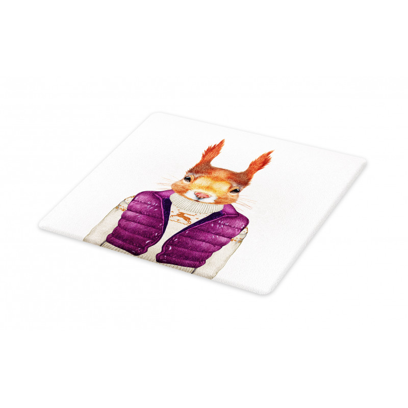 Animal down Vest Sweater Cutting Board