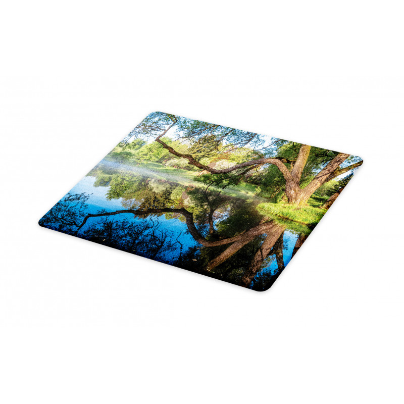 Foggy Scene over Water Cutting Board