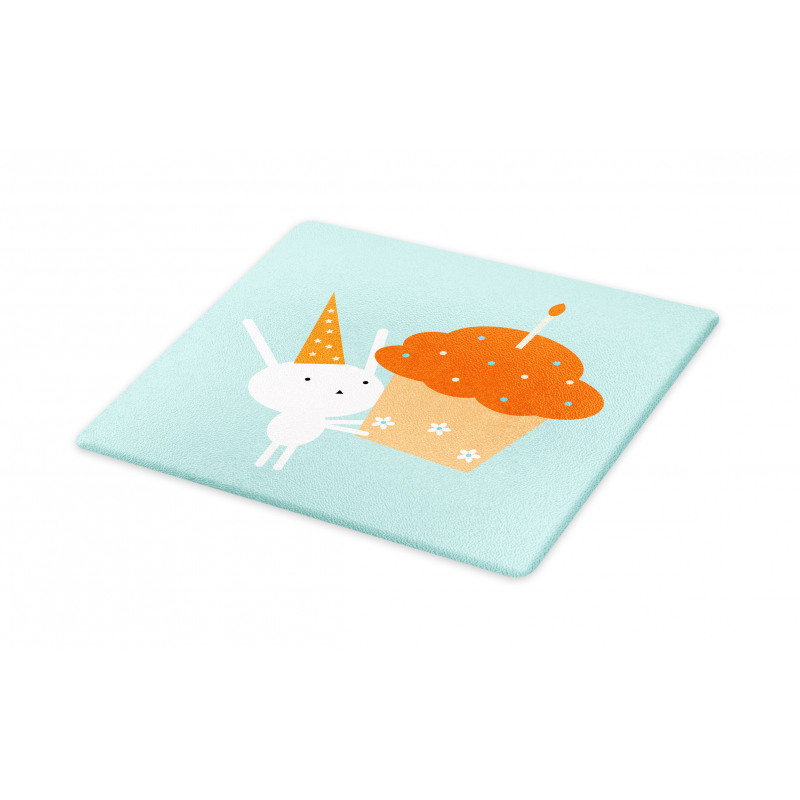 Birthday Bunny Giant Cupcake Cutting Board