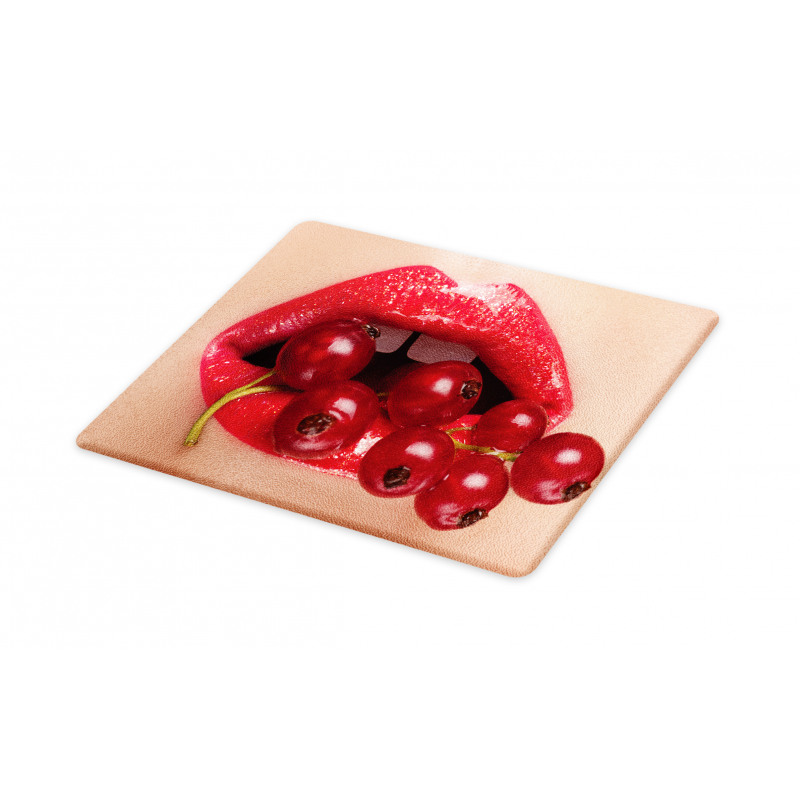 Red Current Berry Branch Image Cutting Board