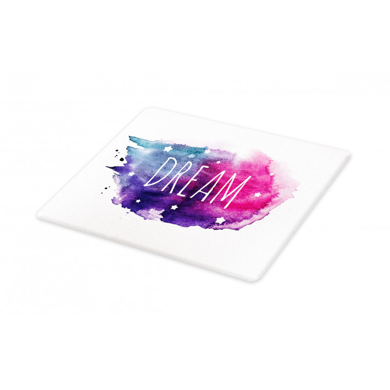 Words with Stars Watercolors Cutting Board