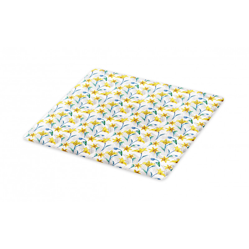 Lily Blossom Flowers Cutting Board