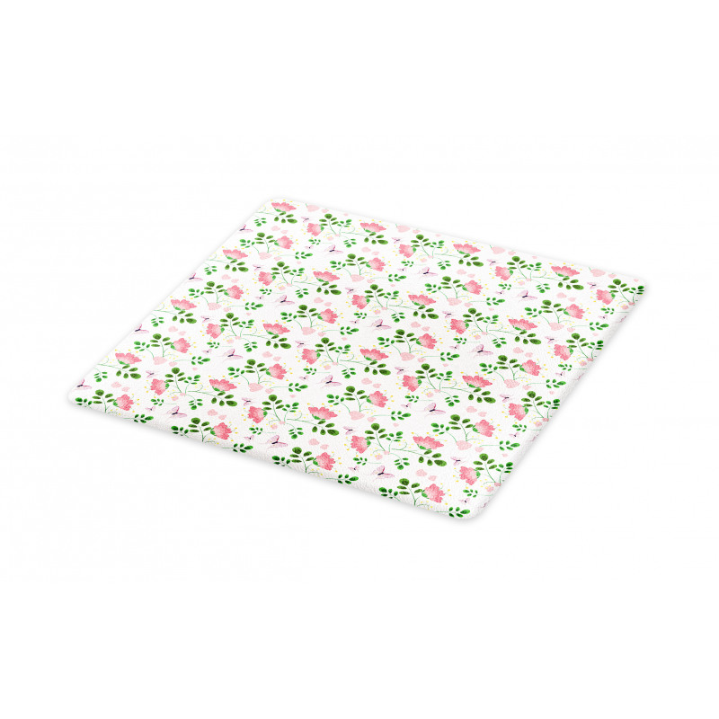 Flowers Butterflies Cutting Board