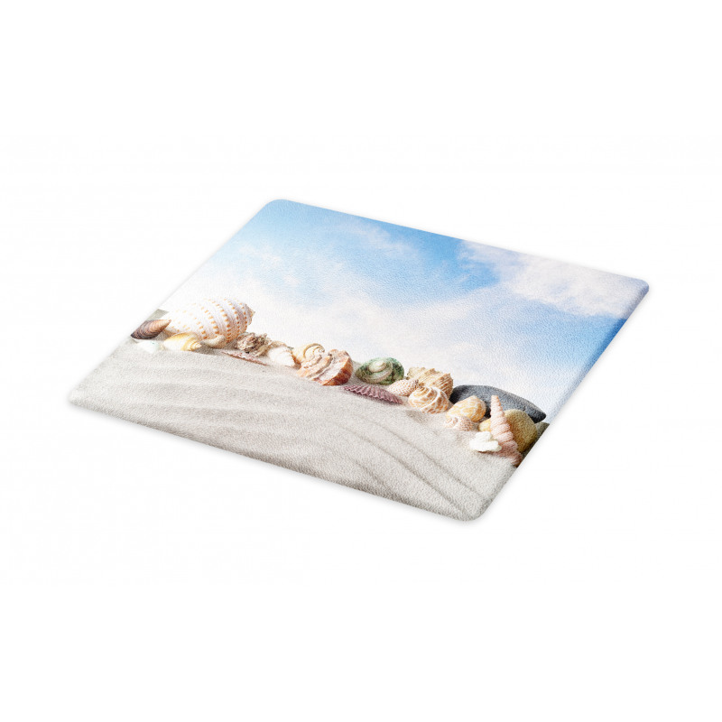 Seashells on Sand Hill Sky Cutting Board