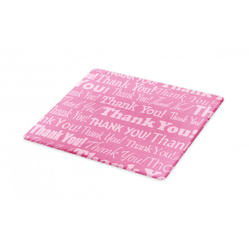 Thankful Message Pink Cutting Board