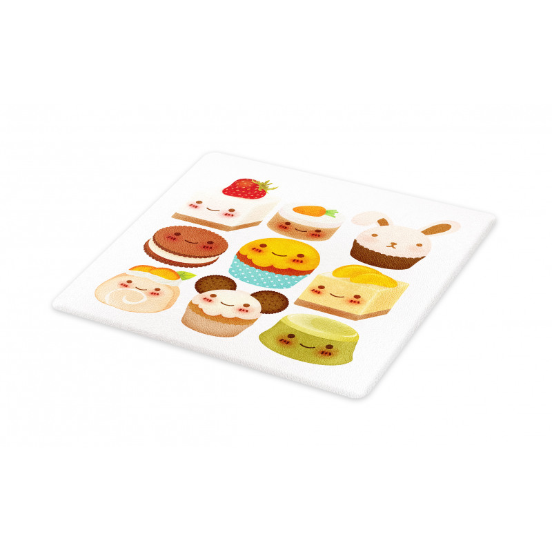 Baked Goods with Smileys Cutting Board