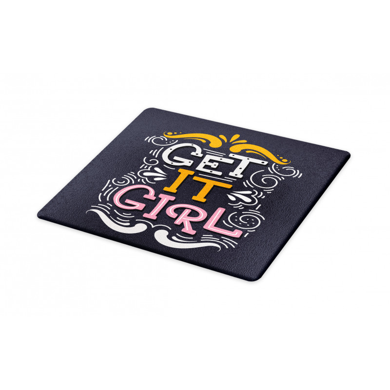 Get It Girl Typography Cutting Board