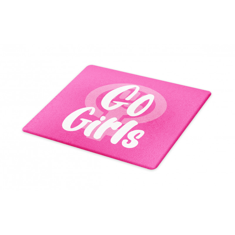 Go Girls Text in Bold Cutting Board