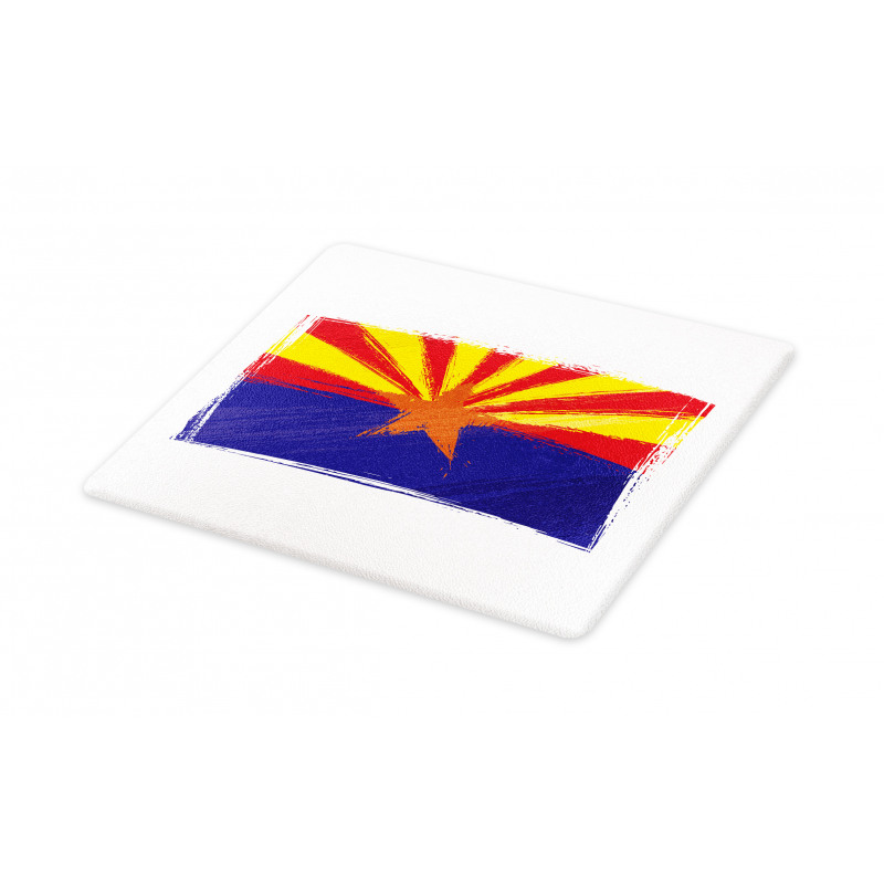 Grunge Design State Flag Cutting Board