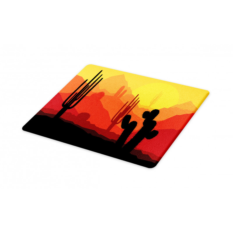 Cactus Silhouettes at Dusk Cutting Board