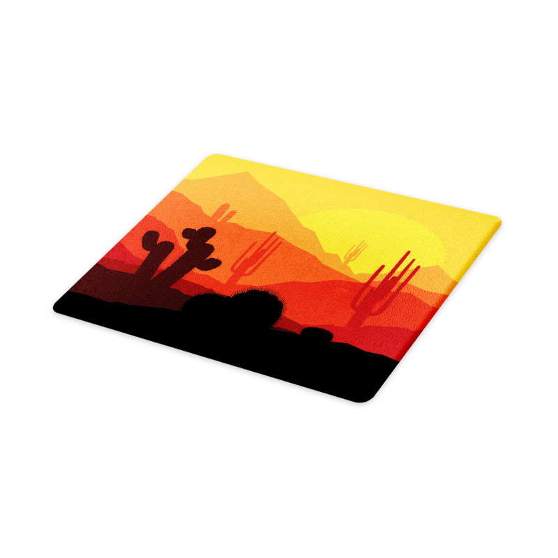 Western Cactus Silhouettes Cutting Board