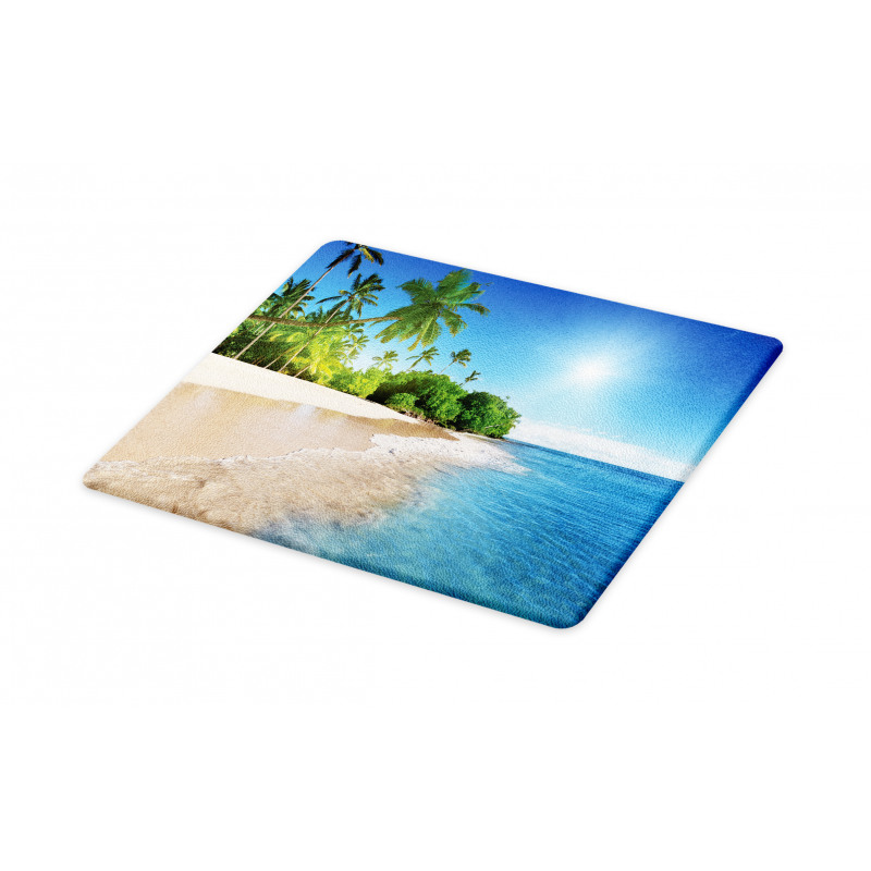 Suuny Ocean Palm Trees Cutting Board