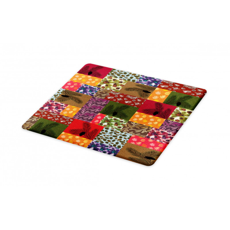 Colorful Pine Squares Art Cutting Board