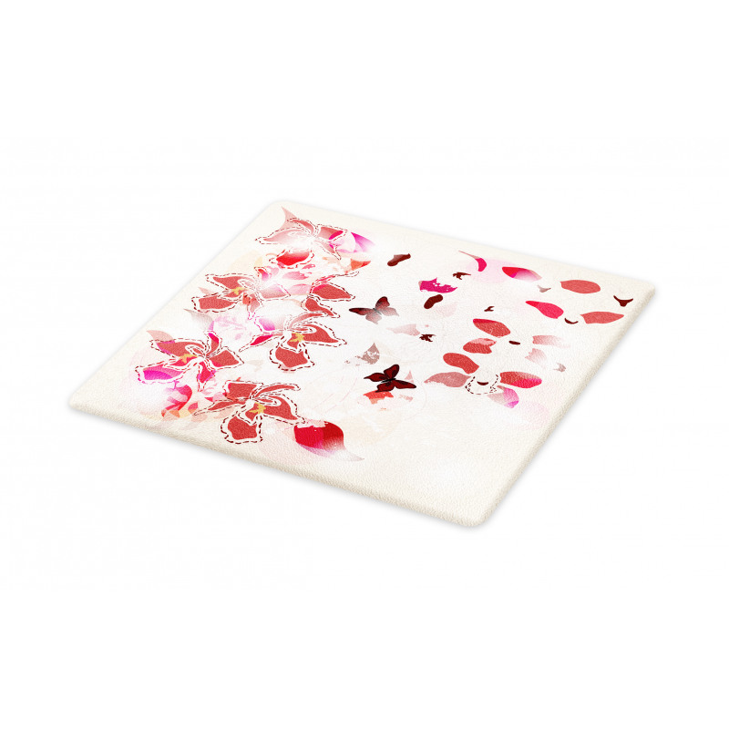 Orchids Butterflies Tropic Cutting Board