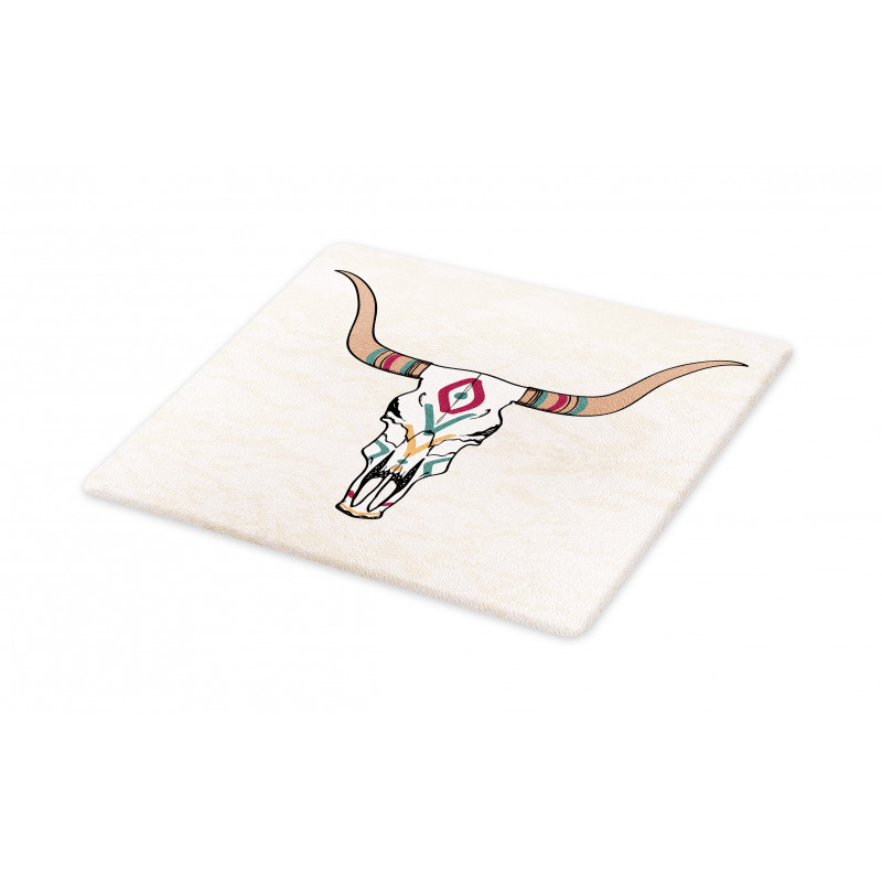 Tribal Bull Skull Folkloric Cutting Board