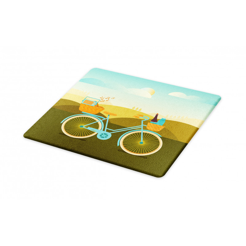 Camping Picnic Themed Bike Cutting Board