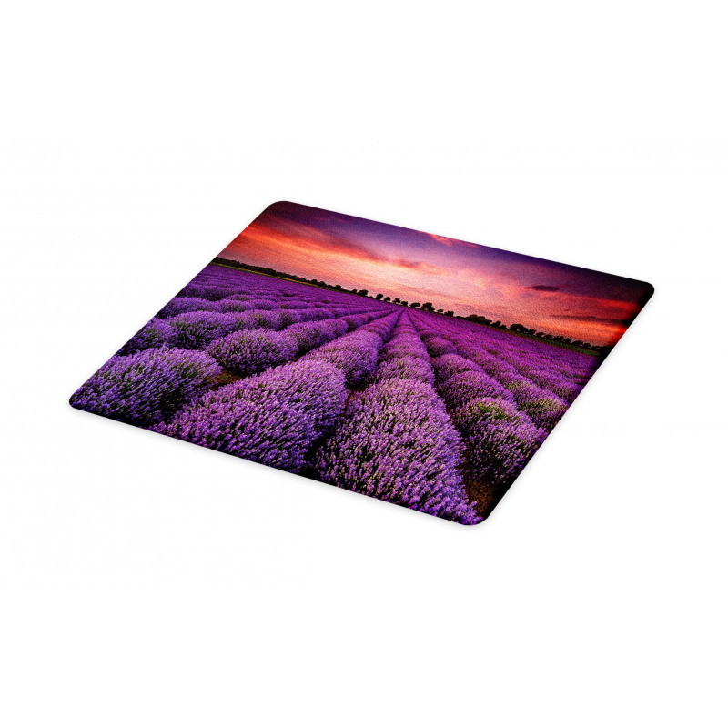 Lavender Field Sunset Cutting Board