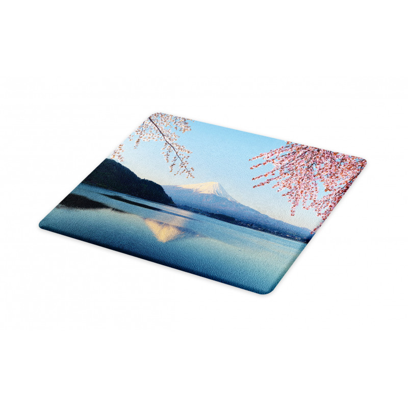 Japan Mountain and Sakura Cutting Board