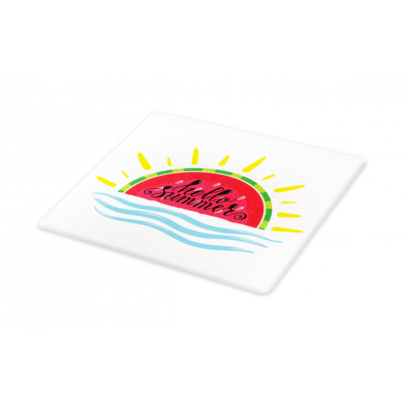 Watermelon Slice Motif Cutting Board