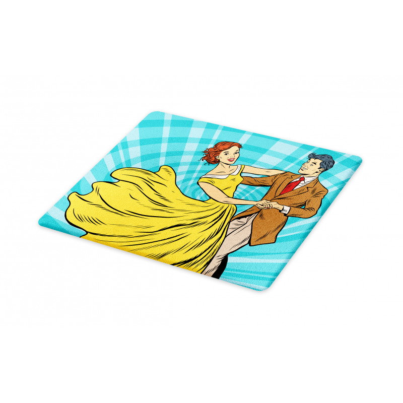 Dancing Romantic Retro Couple Cutting Board