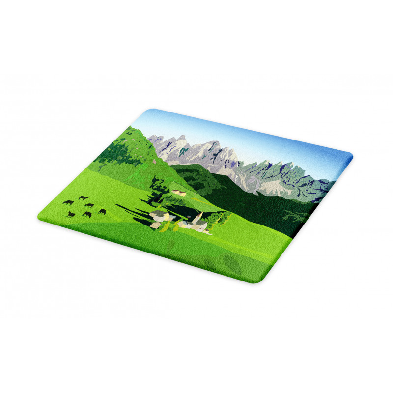 Alpine Mountains Meadow Cutting Board