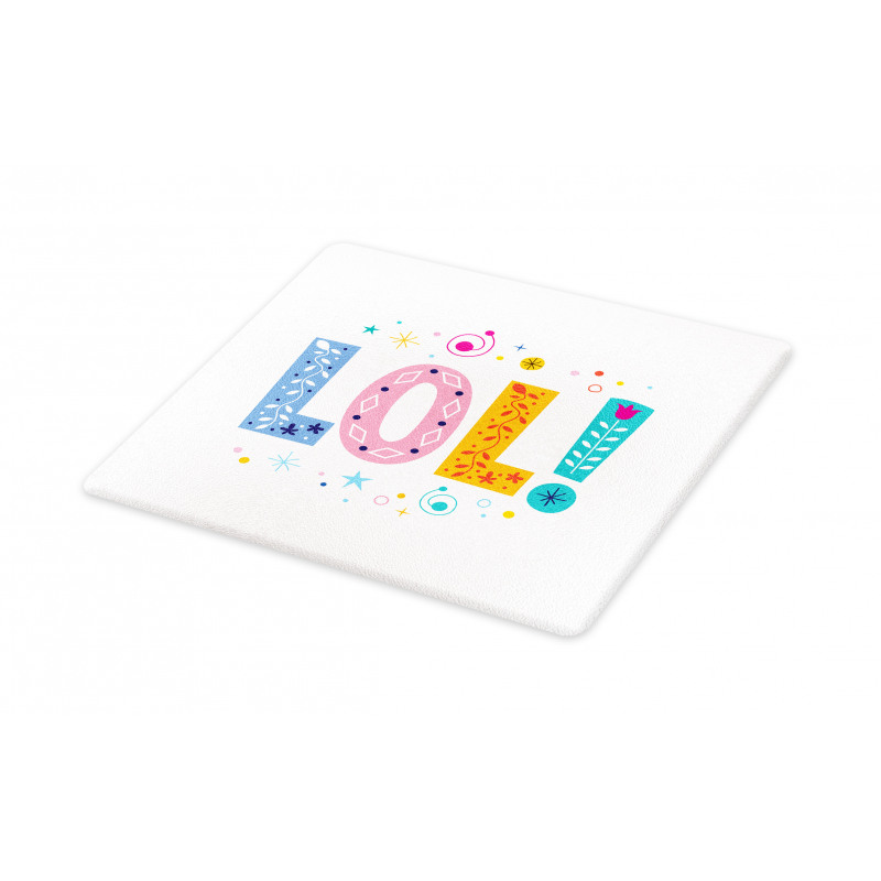 Message Expression Floral Cutting Board