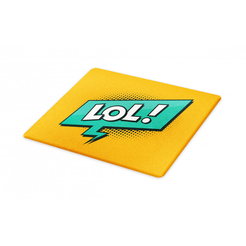 Retro Text with Speech Bubble Cutting Board