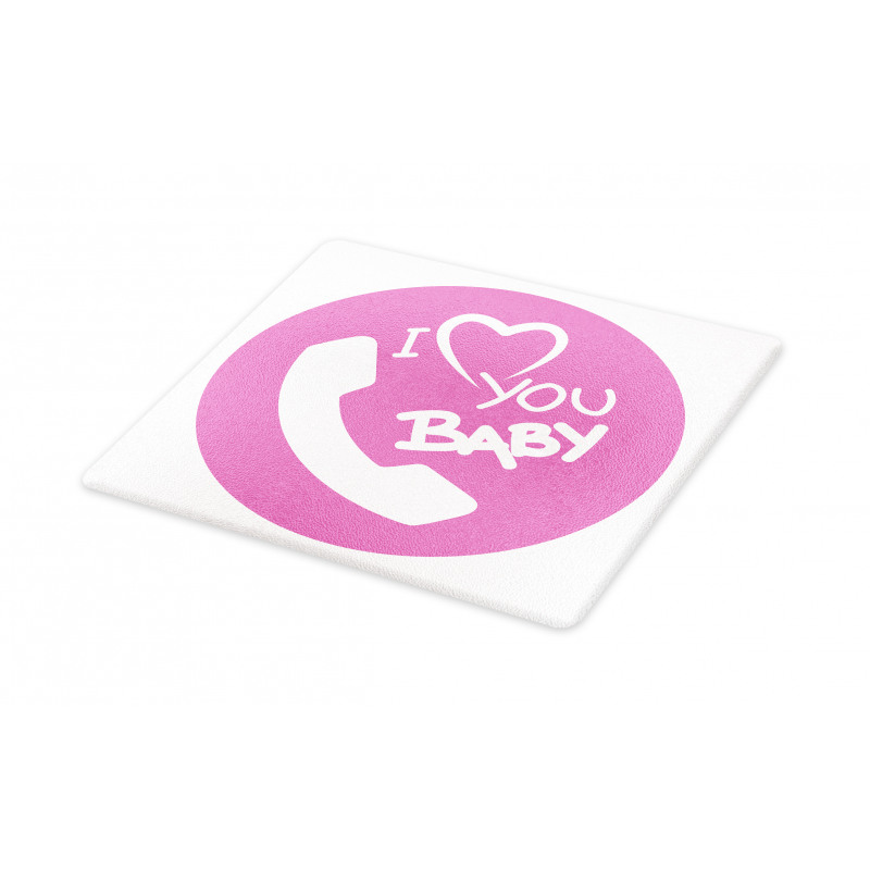 I Love You Baby Message Cutting Board