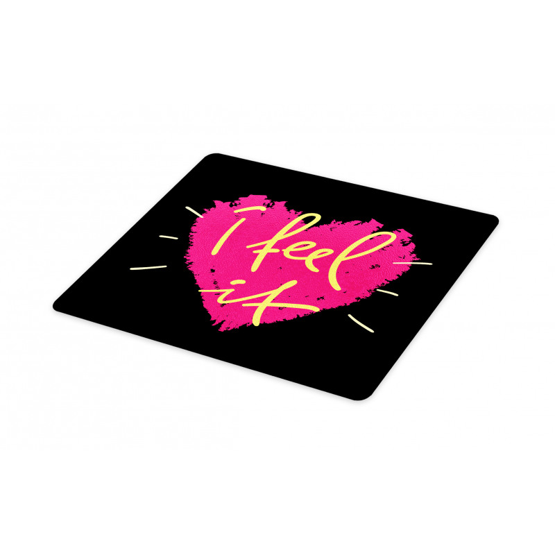 Pink Heart Shape Valentines Cutting Board