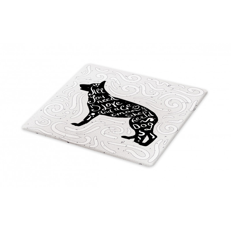 German Shepherd Dog Doodle Cutting Board