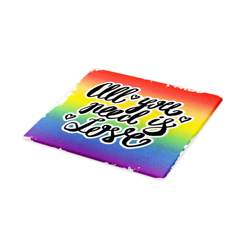 Pride Slogan Cutting Board