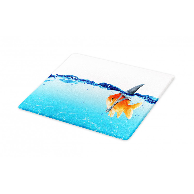 Small Fish with Shark Fin Cutting Board