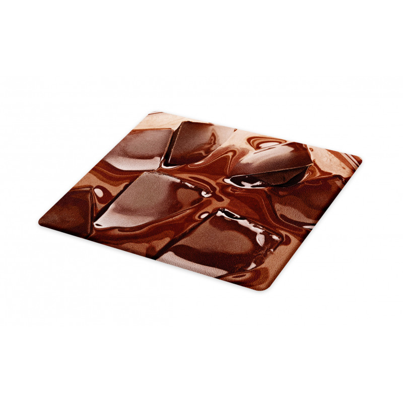 Melting Chocolate Pieces Cutting Board