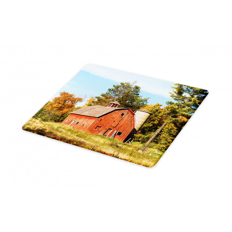 Old Barn Silo with Trees Cutting Board