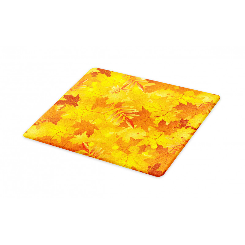 Graphic Pile of Dried Leaves Cutting Board